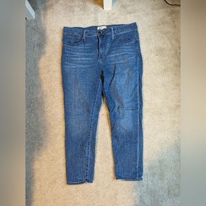 Madewell roadtripper crop jeans